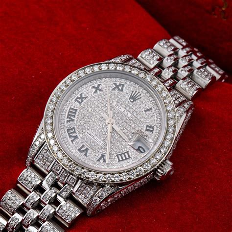 all silver rolex watch|silver rolex watch with diamonds.